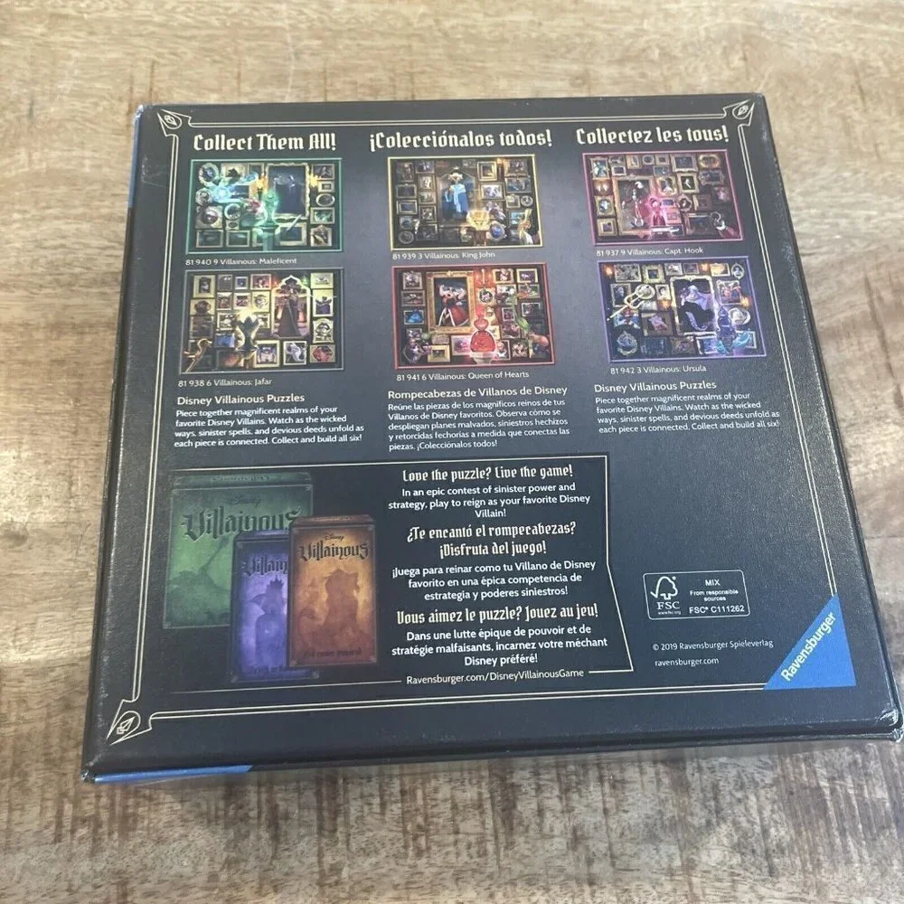 Ravensburger Villainous Maleficent 1000pc Jigsaw Puzzle COMPLETE No token
